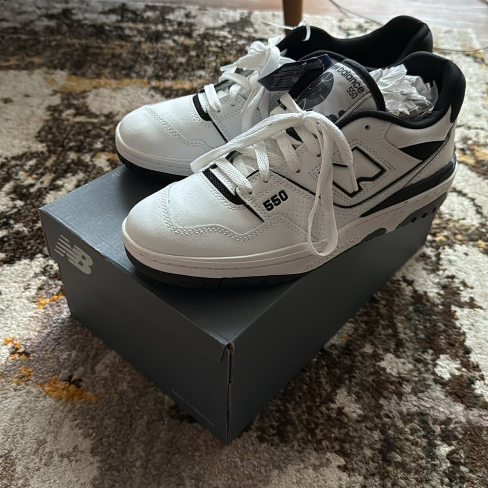 New Balance 550 White Sneakers - Classic Retro Style